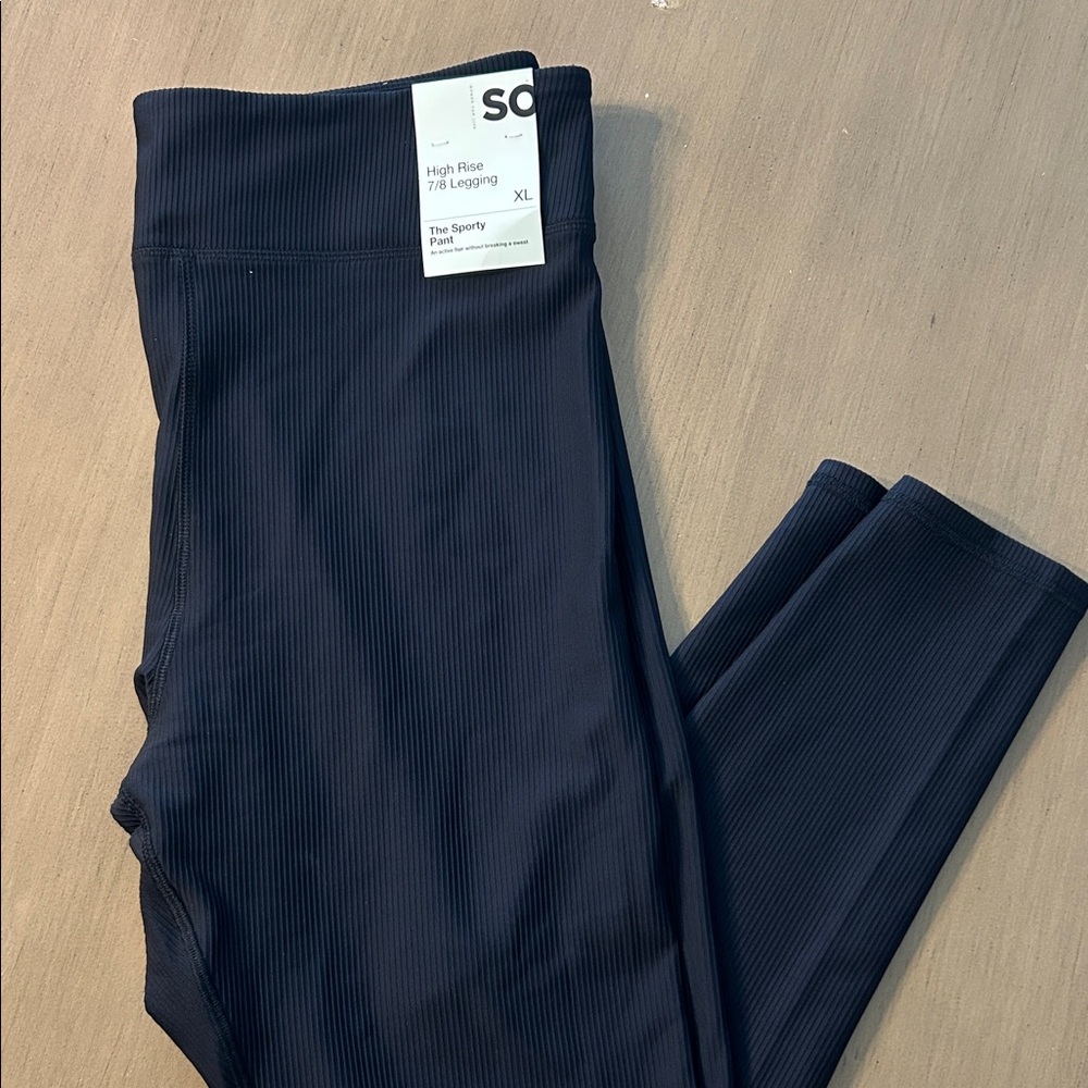 Brand new SO Ribbed High Rise Leggings - Black